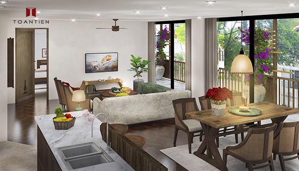 Sự kết hợp hoàn hảo giữa vẻ đẹp cổ điển của phong các Đông Dương cùng những tinh hoa văn hóa truyền thống của người Việt đã tạo nên những căn hộ vô cùng độc đáo, đáng trải nghiệm chỉ có tại Toan Tien Housing.