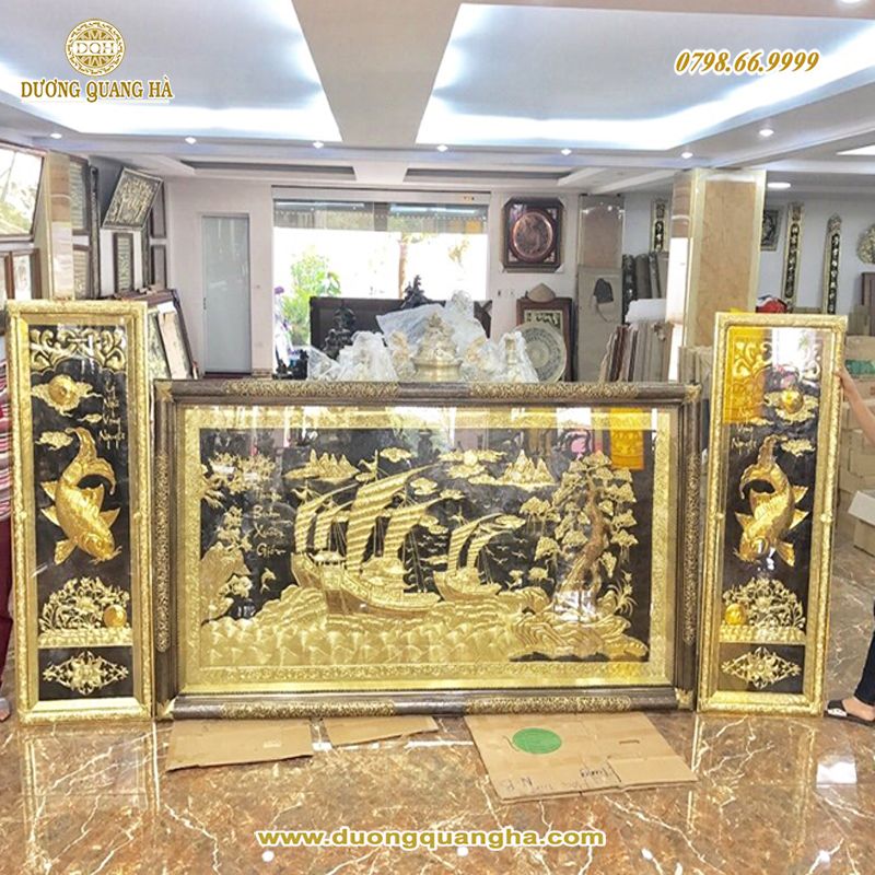 tranh đồng quà tặng 