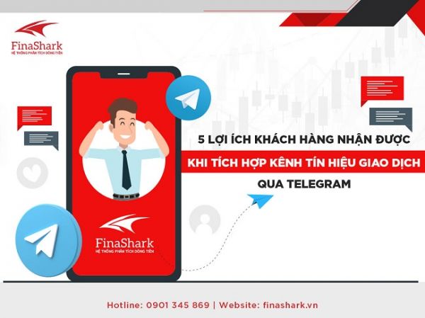 Nhận tín hiệu mua - bán kịp thời nhờ Finashark tích hợp kênh tin nhắn Telegram