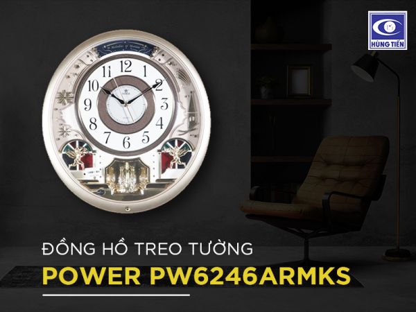 đồng hồ treo tường Power PW6246ARMKS