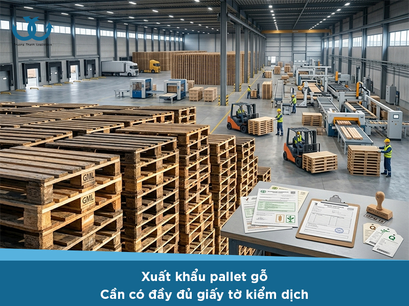 Xuất khẩu pallet gỗ cần những thủ tục gì?