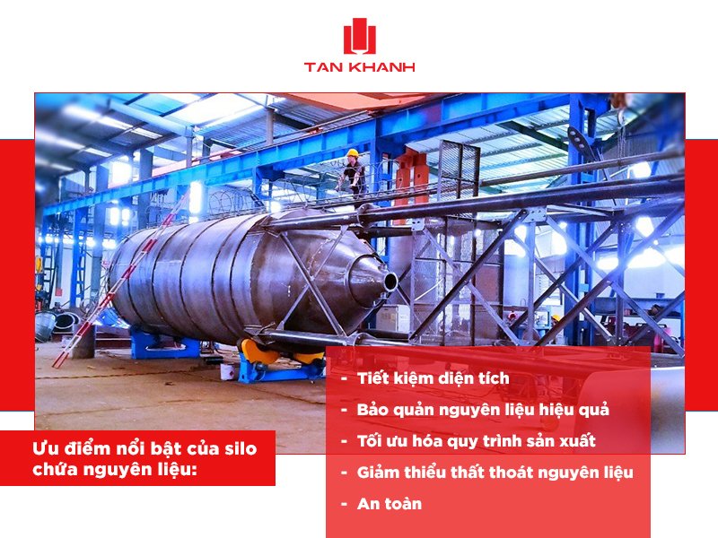 Silo chứa nguyên liệu: Ưu điểm và phân loại silo phổ biến