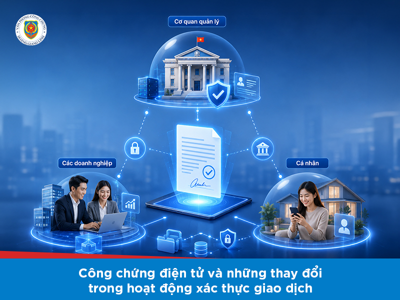 dịch vụ công chứng điện tử