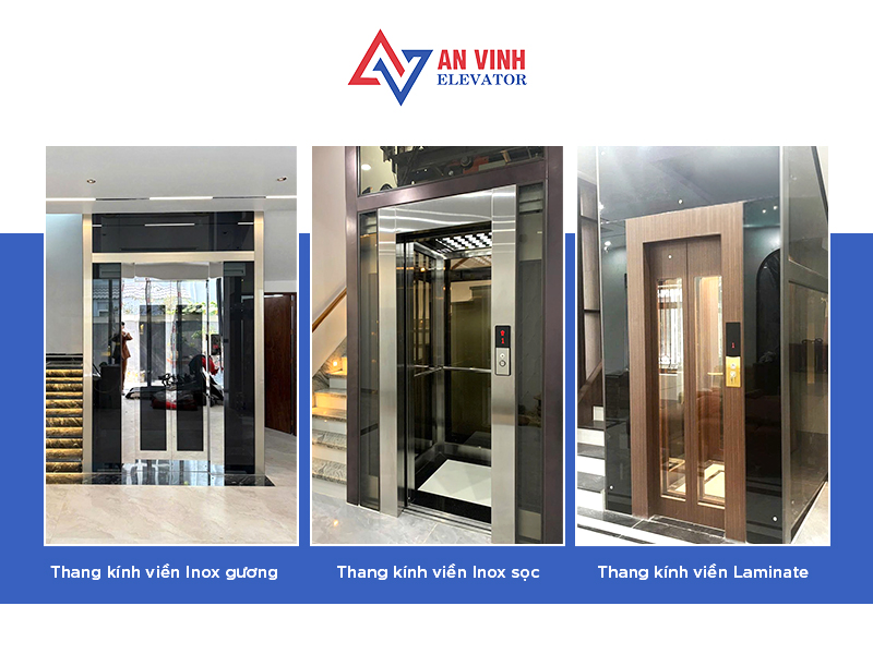 Mẫu thang máy kính