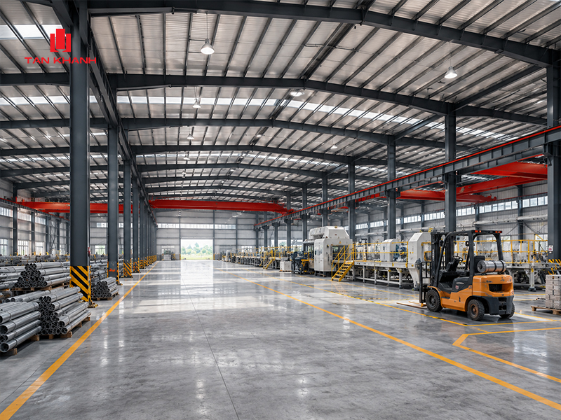 Nhà khung thép - Xu hướng xây dựng tối ưu cho công trình hiện đại và bền vững