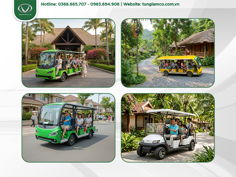 Xe điện du lịch và xu hướng vận hành nội khu tiết kiệm chi phí