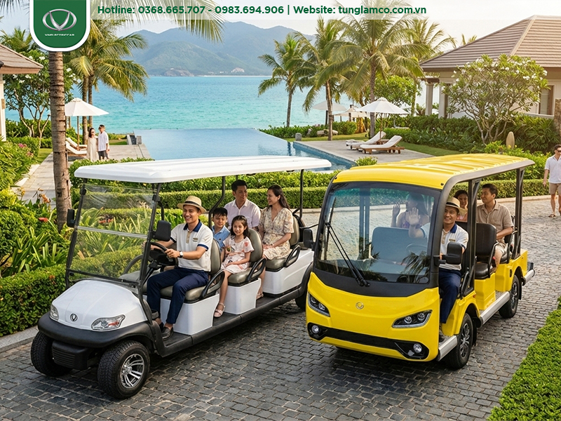 Xe điện du lịch và xu hướng vận hành nội khu tiết kiệm chi phí