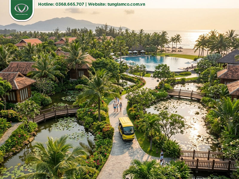 Xe điện du lịch và xu hướng vận hành nội khu tiết kiệm chi phí